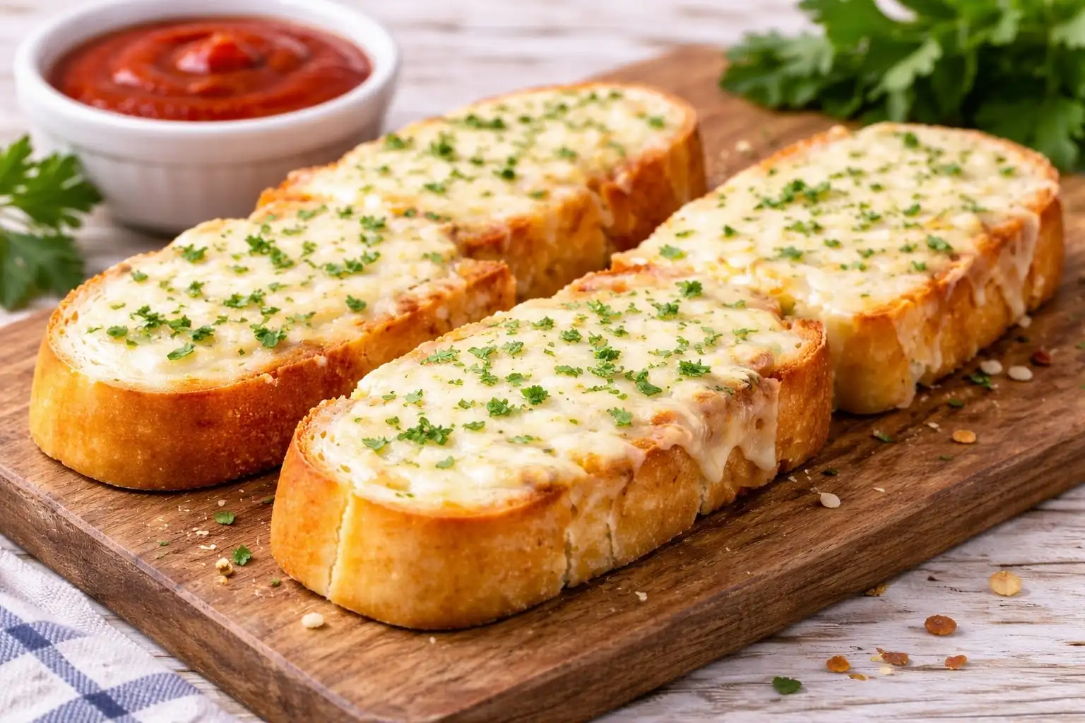 Garlic Bread with Cheese.