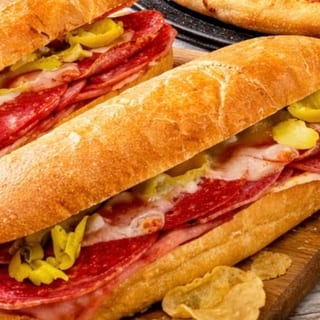 Papa Joe's Famous "Richboy" Sub with Sausage Patty